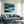Moody Teal Abstract Wall Art — Large Original Oil Painting, Textured Canvas — 